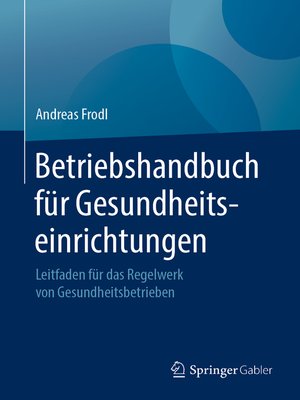 cover image of Betriebshandbuch für Gesundheitseinrichtungen